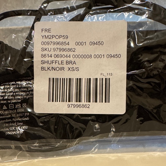 FP Movement Shuffles Bra black XS/S NWT - Picture 4 of 6